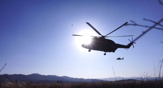 直击：武警直升机开展实战化飞行综合演练