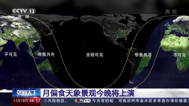 “天象大片”@你！月偏食天象景观今晚将上演