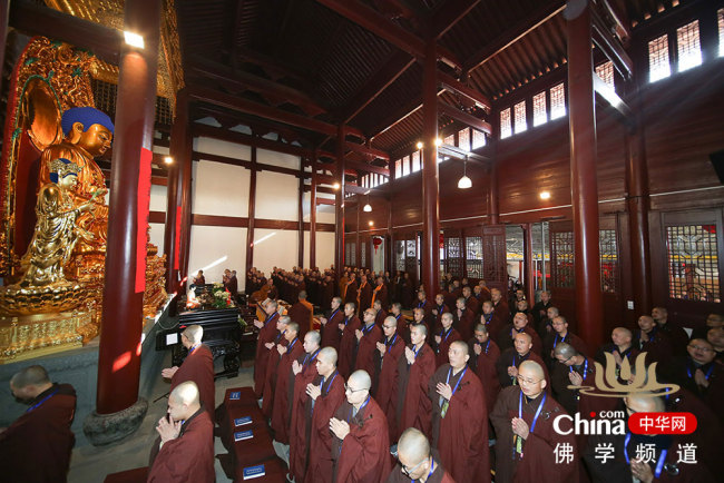 普陀山普济禅寺辛丑年传授三坛大戒正授菩萨戒