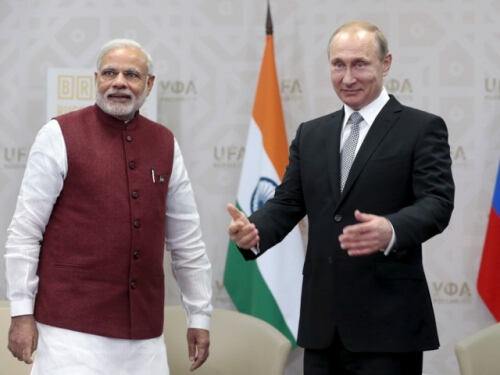 印俄领导人在新德里举行会晤