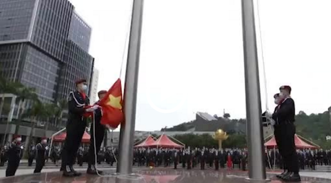 澳门特区政府举行庆祝回归祖国22周年升旗仪式