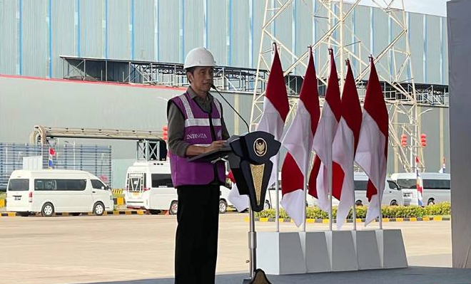 印尼总统佐科为共建“一带一路”重点项目投产揭幕