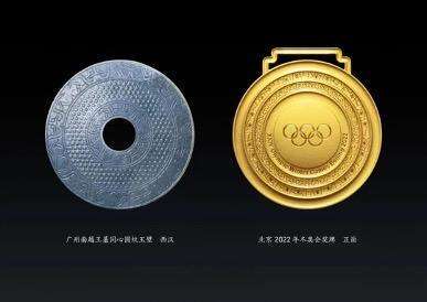冬奥会奖牌设计参考的广州南越王墓玉璧