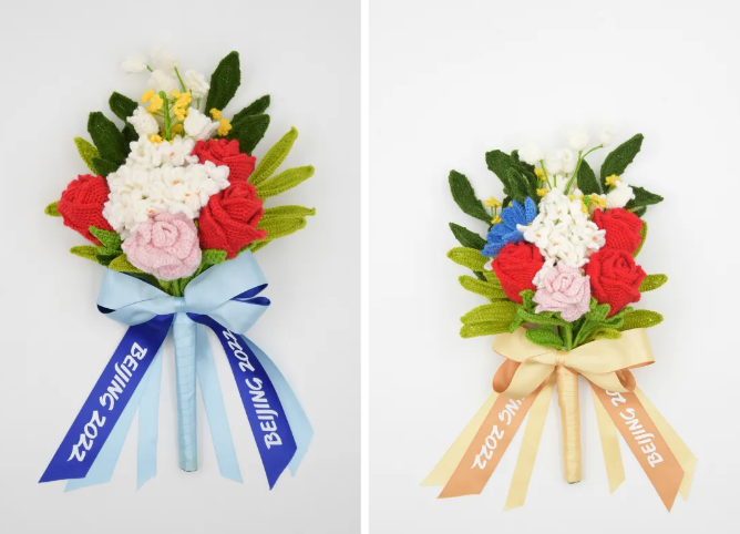 绒线花束，将低碳奥运进行到底