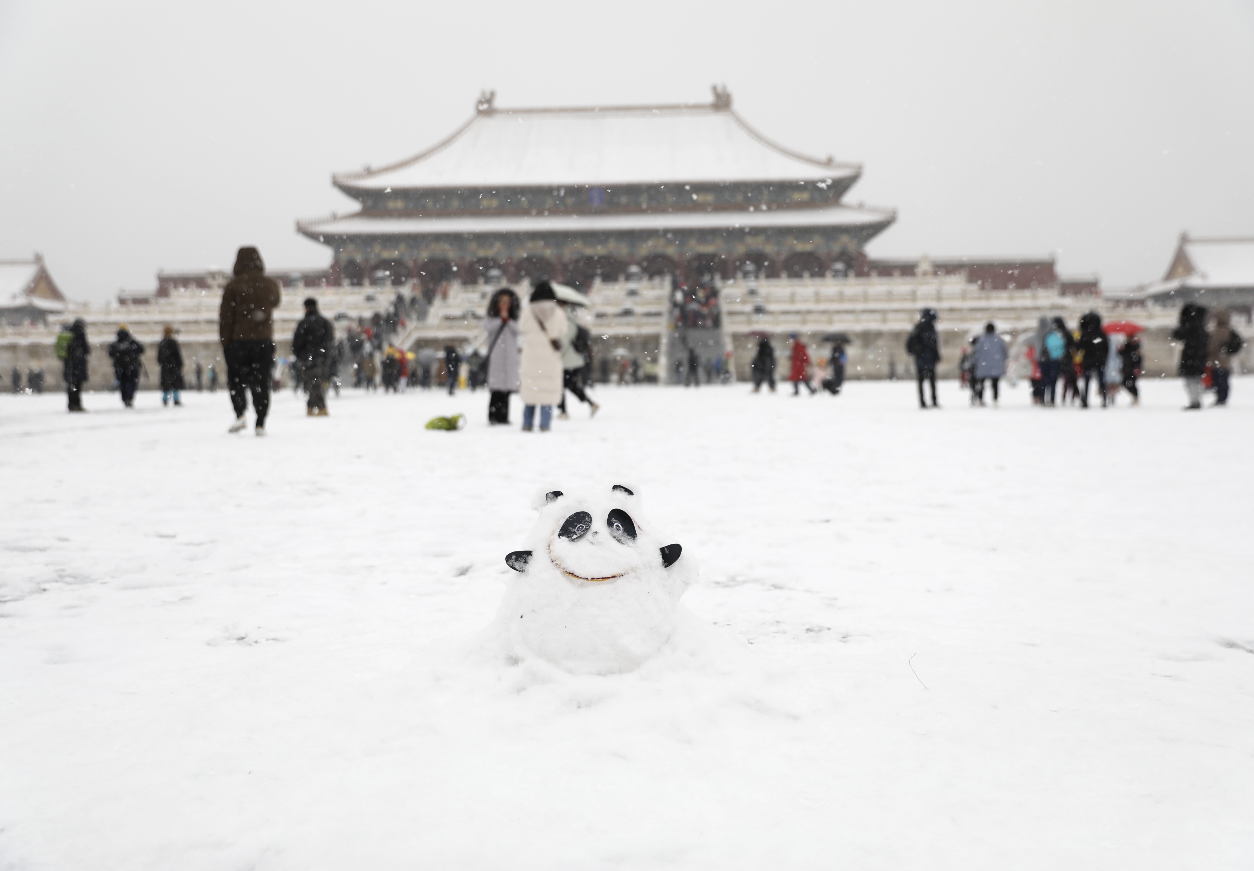 当冬奥遇上大雪，氛围感直接被拉满！
