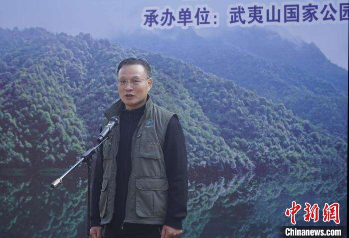 2月27日，福建省政协党组副书记、副主席，省关注森林活动组委会主任张兆民致辞。　周思念 摄