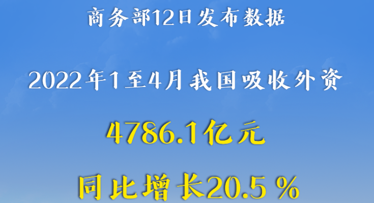 前4个月我国平均每天有1.5个外资大项目落地