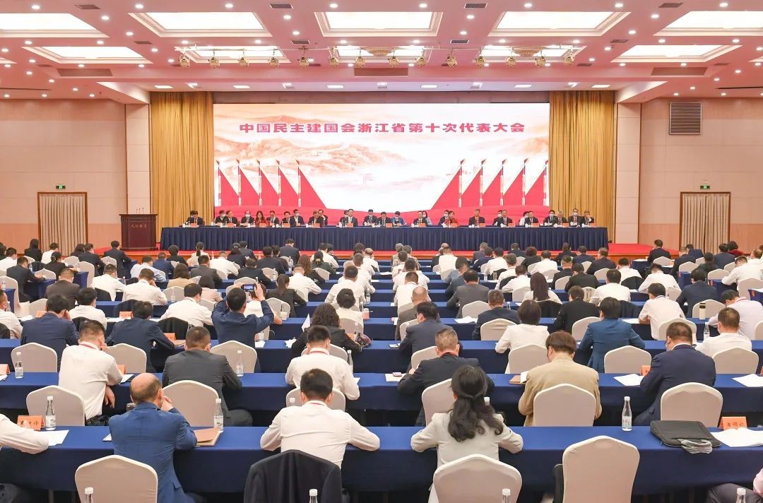 陈越孟参加民建浙江省第十次代表大会并当选省委会副主委