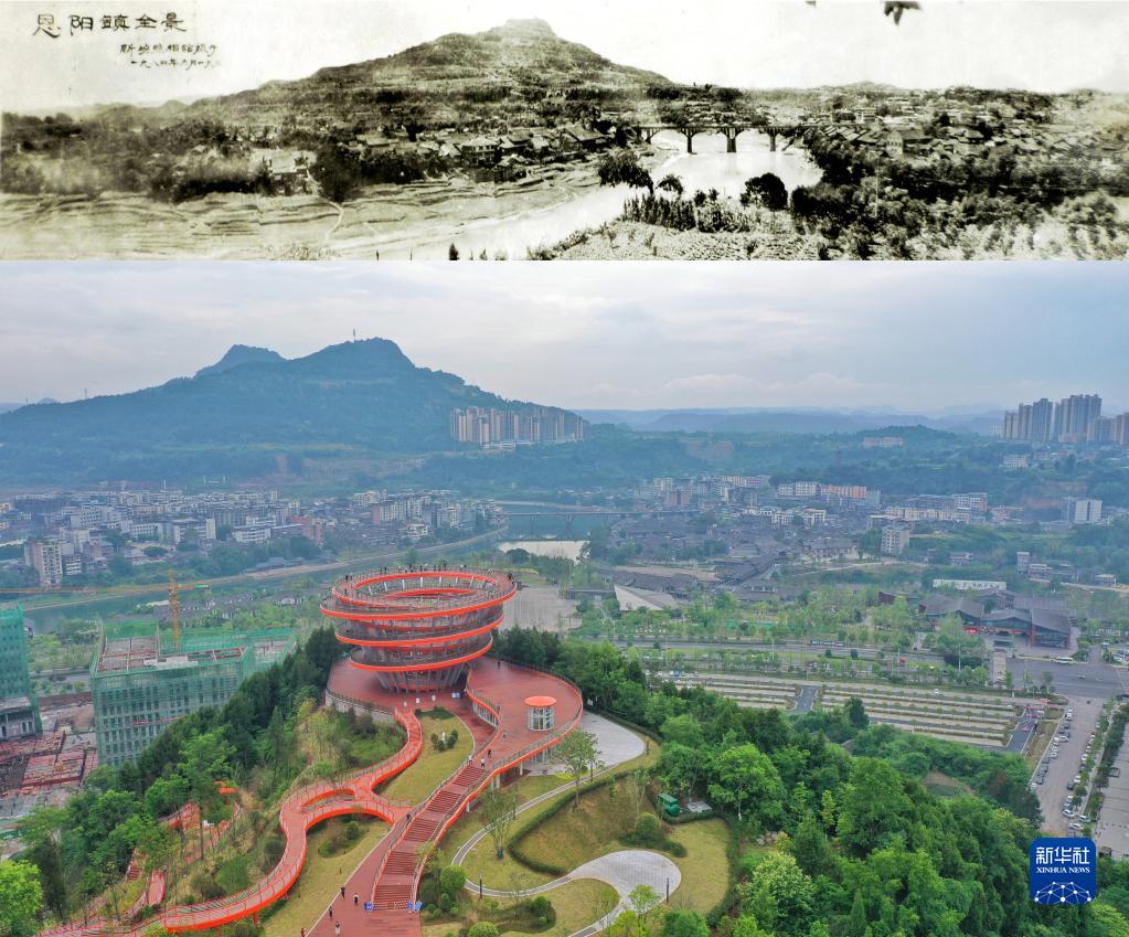 奋进新征程 建功新时代·老区新貌·对比看今昔