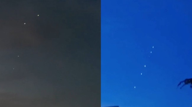 罕见!网友拍到“七星连珠”罕见画面