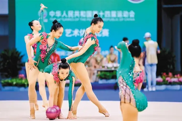 中国艺术体操队出征2022年亚锦赛