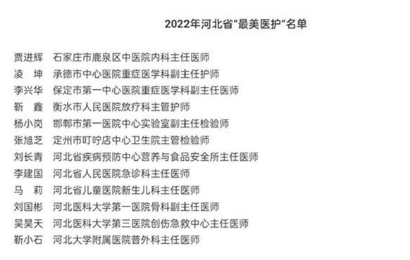 河北“最美医护”用爱传递温暖 以精湛医术为生命护航