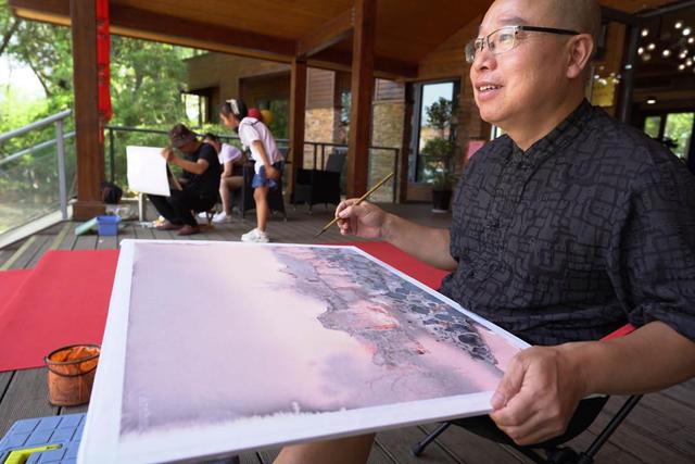 福建建瓯：水彩画出乡村美 别样庆中秋