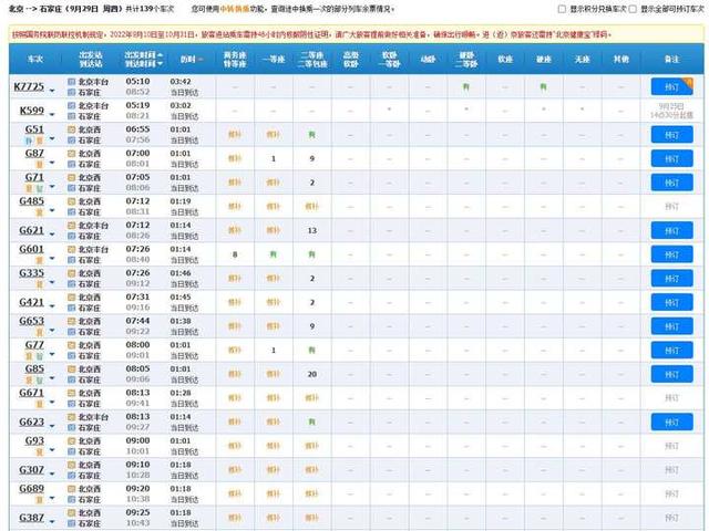 国庆假期火车票17日开售 出行需要注意啥？