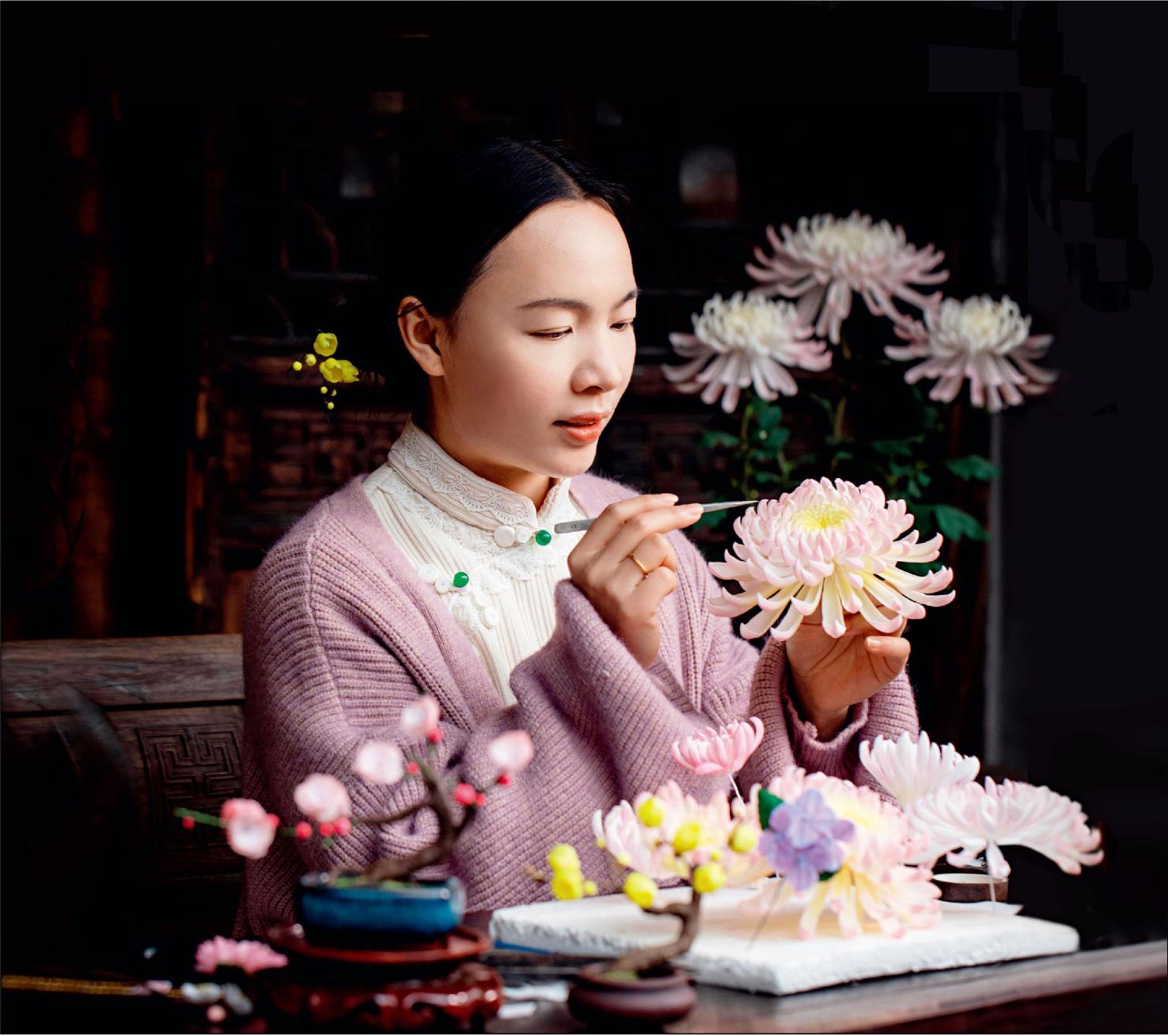 瘦西湖畔湘妹子 传承千年“不谢花”