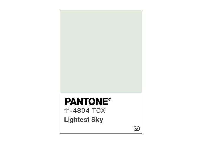 Pantone2026年度代表色是:潘通11-4804 Lightest Sky 吗?